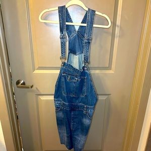 Men’s Large Denim Shorts Overalls